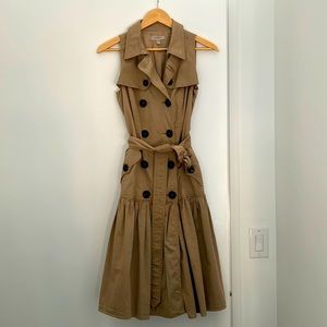 Burberry sleeves trench coat dress